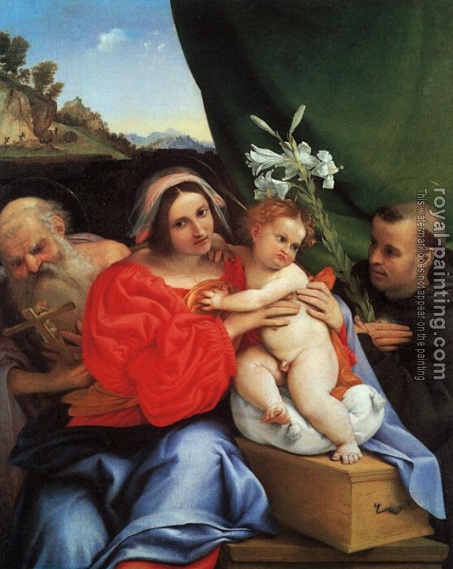 Lorenzo Lotto : The Virgin and Child with Saints